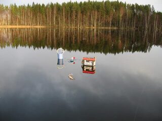 На финских озерах ставлю жерлицы вдали от берега, а живца держу ближе к поверхности