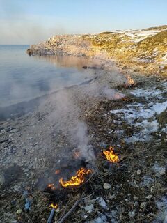 Два часа забросов на Чёрном море без рыбы и уборка пляжа вместо улова