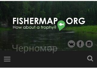 Карта Fishermap для глубин Черного моря