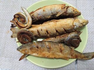 На бунах рыба клевала набегами, но на пару сковородок хватило