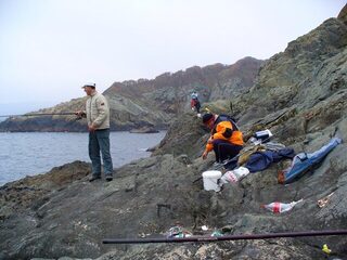 Черноморец и Чёрное море: морская ловля калкана на выходных в туман и при восточном ветре