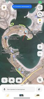 До дальних отметок на Аль-Марджане около двух километров