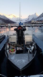 Весенняя морская рыбалка в Норвегии, у Гриллефьорда на Сенье: треска на пилькер и палтус