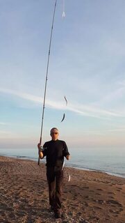 Спиннинг впервые побывал в море в Текирове на Новый 2000 год
