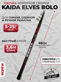 Снасти подобраны ради удобной перевозки