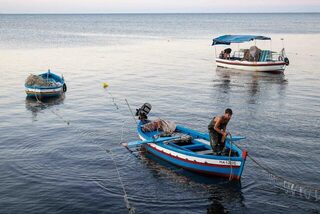Морскую рыбалку попробовали в тунисской Махдии