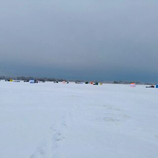 Сухое море под Мудьюгом: январская навага от полной воды до вечера