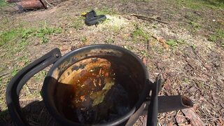 На Рыбинское водохранилище отправились с ночевкой и обедом на природе