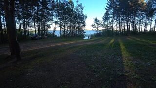 На Рыбинское водохранилище отправились с ночевкой и обедом на природе