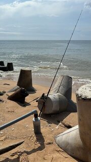 Рыболовные выходные на морском берегу вьетнамского Фантьета