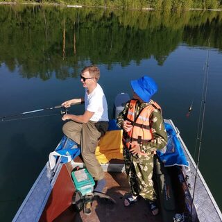 За окунем на простор Братского водохранилища