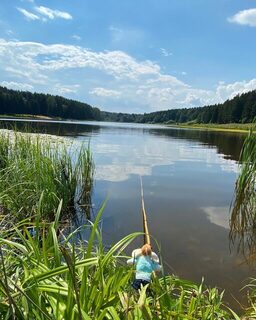 На Загорском водохранилище в солнечный день ждали начала клева