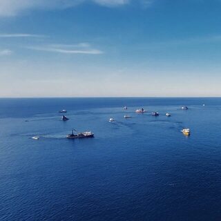 У Сарпи рыбачили на грузинском Черном море