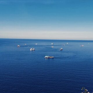 У Сарпи рыбачили на грузинском Черном море