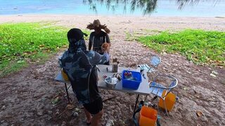 Ароранги с бамбуковым удилищем: по грудь в воде без катушки