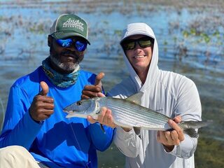 Альбула у мангров Гранд-Багамы: H2O Bonefishing и рывки до бэкинга