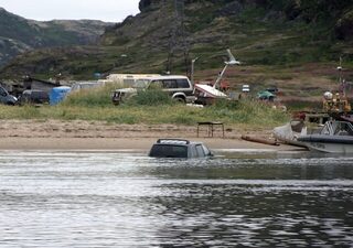 Как уходит и возвращается вода в Териберке