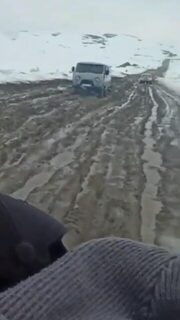 Колеистый участок по дороге на Териберку