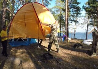 Карелия, остров Пеж: лагерная баня, кругосветка по островам и морская рыбалка на свежую креветку