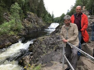 Белое море, Карелия: обратная дорога через Чупу, Кивач и Гирвас, рыбаки Чёлмужской губы