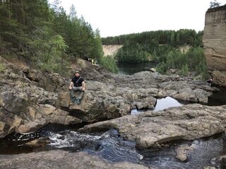 Белое море, Карелия: обратная дорога через Чупу, Кивач и Гирвас, рыбаки Чёлмужской губы