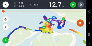 Deeper показывает дно Белого моря, на бровках клевало лучше