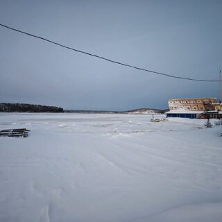 Родная деревня под снегом