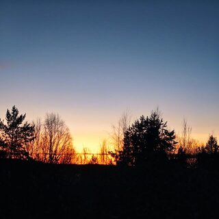 Родная деревня под снегом