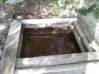 Два ориентира для набора воды на Сидорове