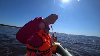 Белое море, окрестности Северодвинска, берега Летний и Зимний: сезон в море они уже открыли