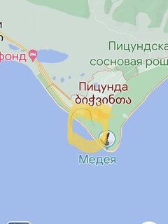 С 20 июня планирую Пицунду и узнаю о дне правее Медеи для ловли с берега