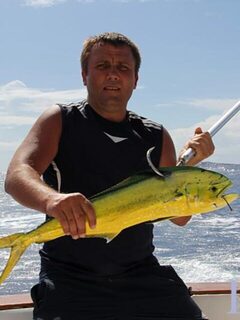 Юра дождался марлина под ливнем после барракуд, ваху и стай дорадо у Пунта-Каны