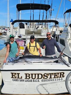 Марлин на 140 фунтов и 100 дюймов после выхода у Кабо-Сан-Лукаса