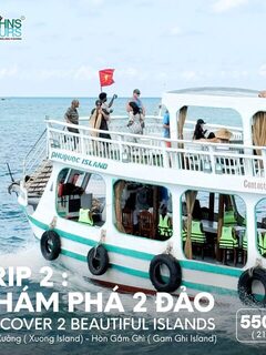 Два острова Фукуока за 550 тысяч донгов с ловлей, обедом и beach bar