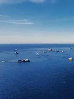 У Сарпи рыбачили на грузинском Черном море