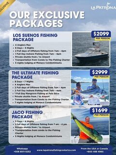 У Хако выбираем полдня или целый день с La Patrona Fishing Packages