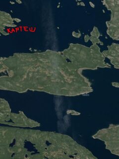 Картеш и Пежостров выделены на карте