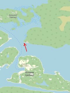 Песчаная стоянка на мысу и прогулка в Кереть