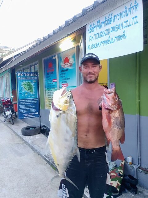 Подводная охота у Пангана: морская рыба в нашей добыче