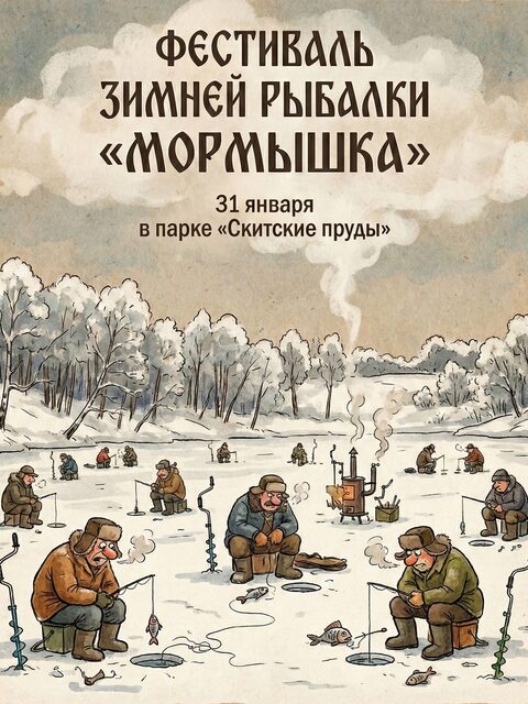 Мормышка в Скитских прудах: программа зимнего фестиваля 31 января