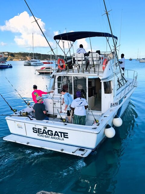 Выход с Open Seas Anguilla: морская рыбалка на катере Seagate