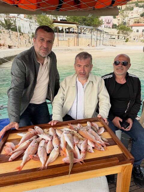 Хороший улов с Унсалом на морском выходе из Калкана