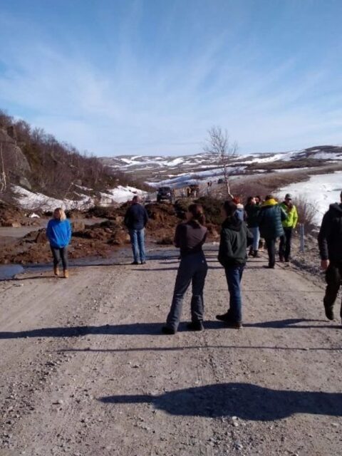 Майский оползень на териберской дороге