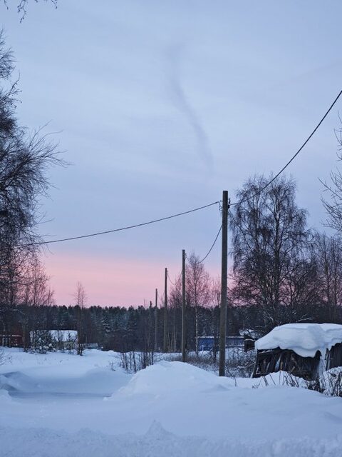 Родная деревня под снегом