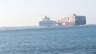 Порт-Саид - авария судов 29.09.2014