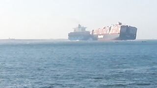 Порт-Саид - авария судов 29.09.2014