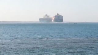 Порт-Саид - авария судов 29.09.2014