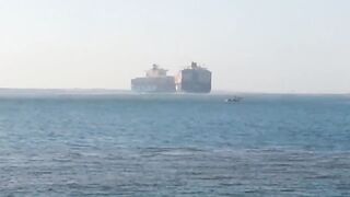 Порт-Саид - авария судов 29.09.2014