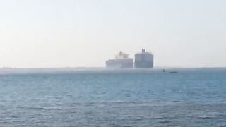Порт-Саид - авария судов 29.09.2014