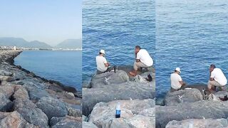 Все ждут рыбу - необычная картина в Алании, Махмутлар